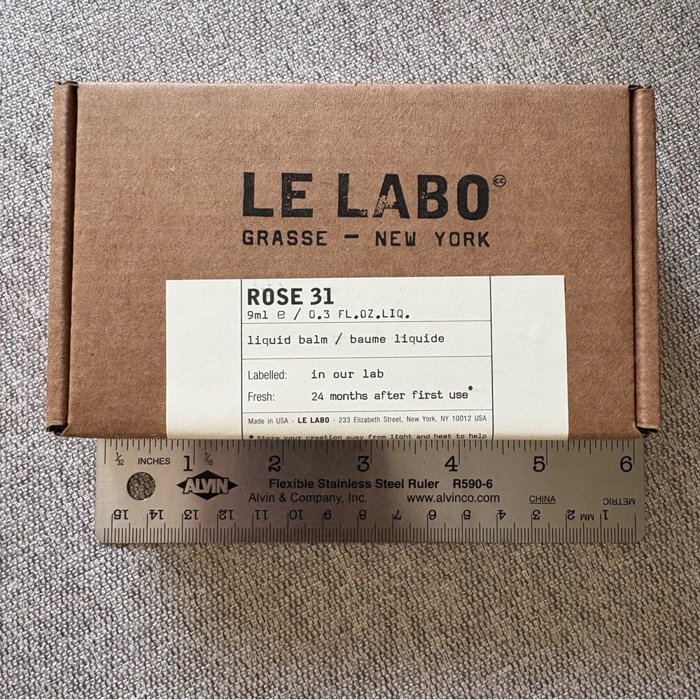 Le Labo Rose 31 Liquid Balm in Brown Box